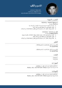 نموذج سيرة ذاتية جاهز للكتابة