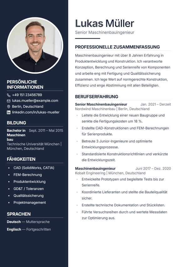 Executive — Lebenslauf-Vorlage