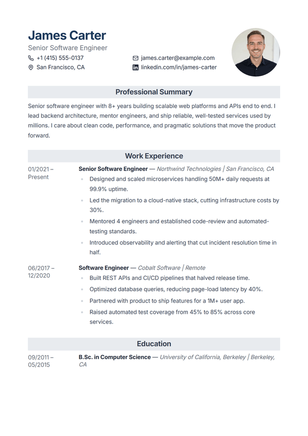 Atlas — CV template