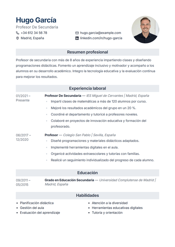 Atlas — plantilla de CV
