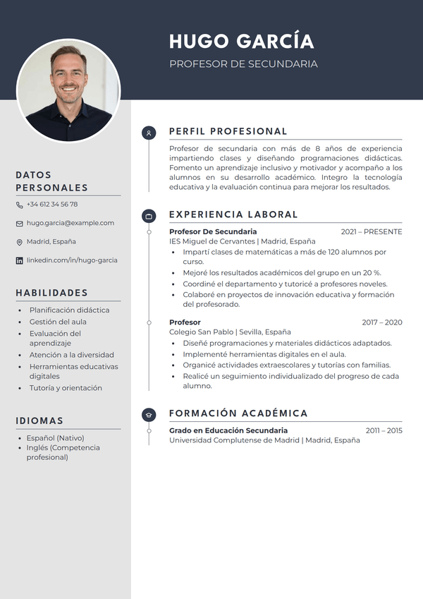 Harbor — plantilla de CV