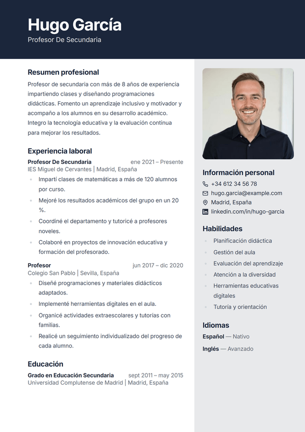 Horizon — plantilla de CV