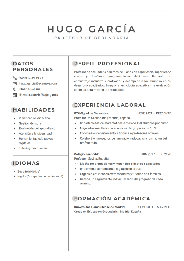 Lattice — plantilla de CV