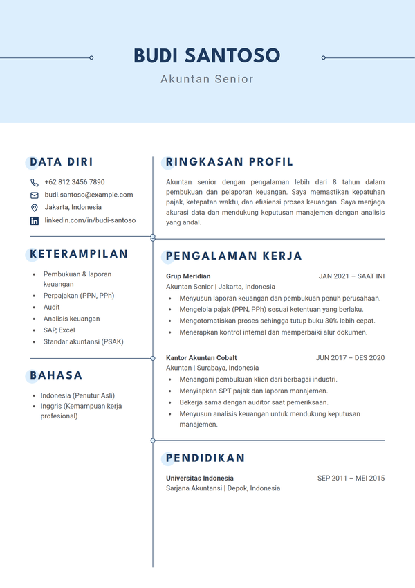 Azure — templat CV