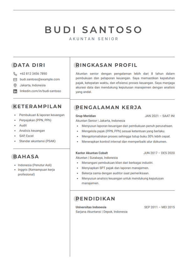 Lattice — templat CV