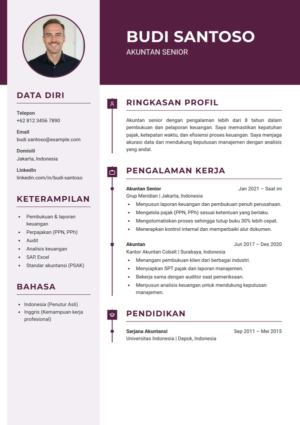 Plum — templat CV
