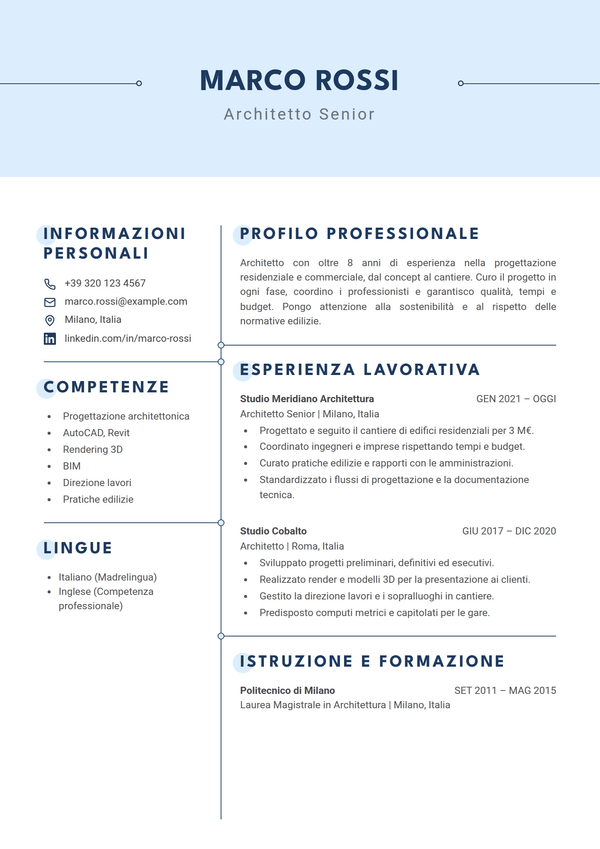 Azure — modello di CV
