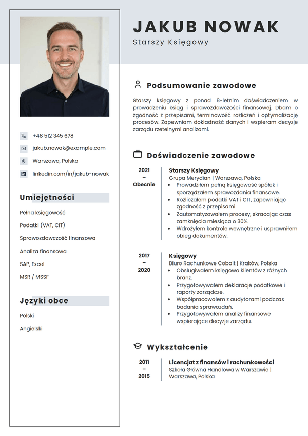 Atelier — szablon CV