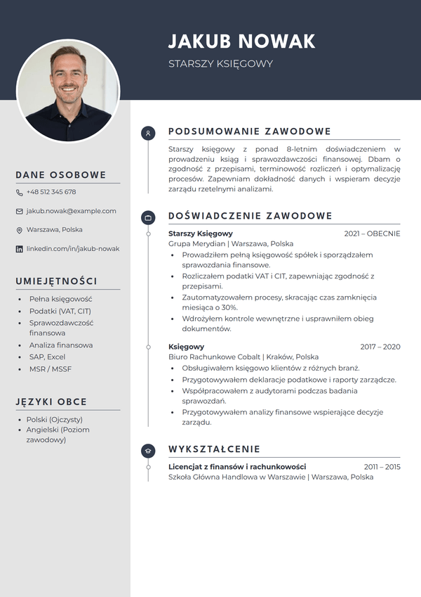 Harbor — szablon CV