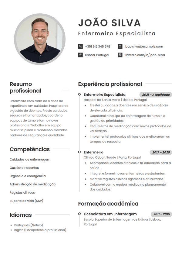 Cadence — modelo de currículo