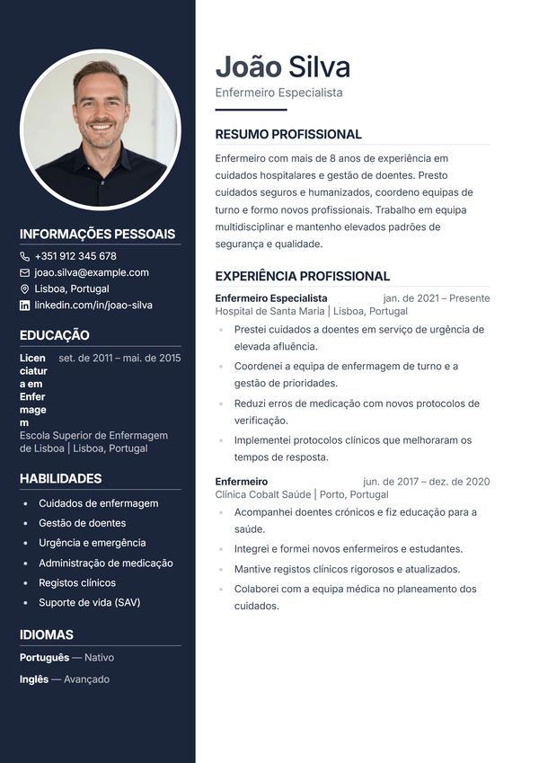 Executive — modelo de currículo