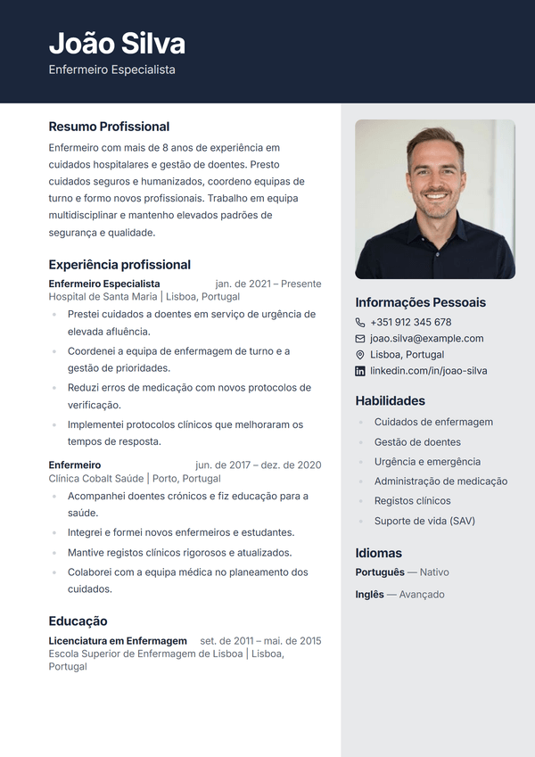 Horizon — modelo de currículo