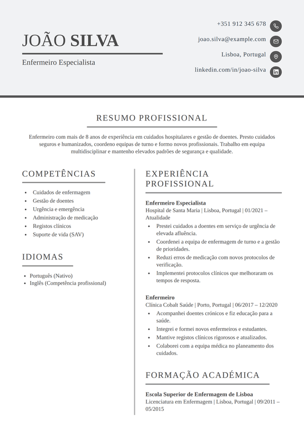 Quill — modelo de currículo