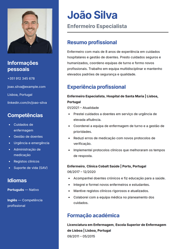 Sapphire — modelo de currículo