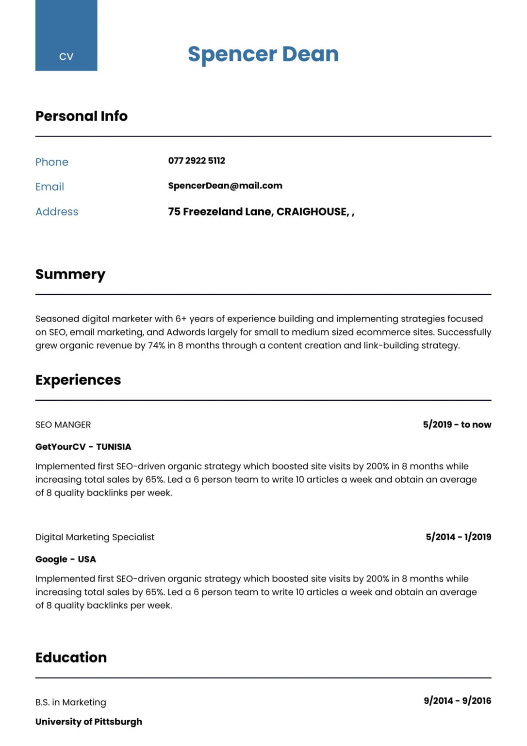 create new resume online free