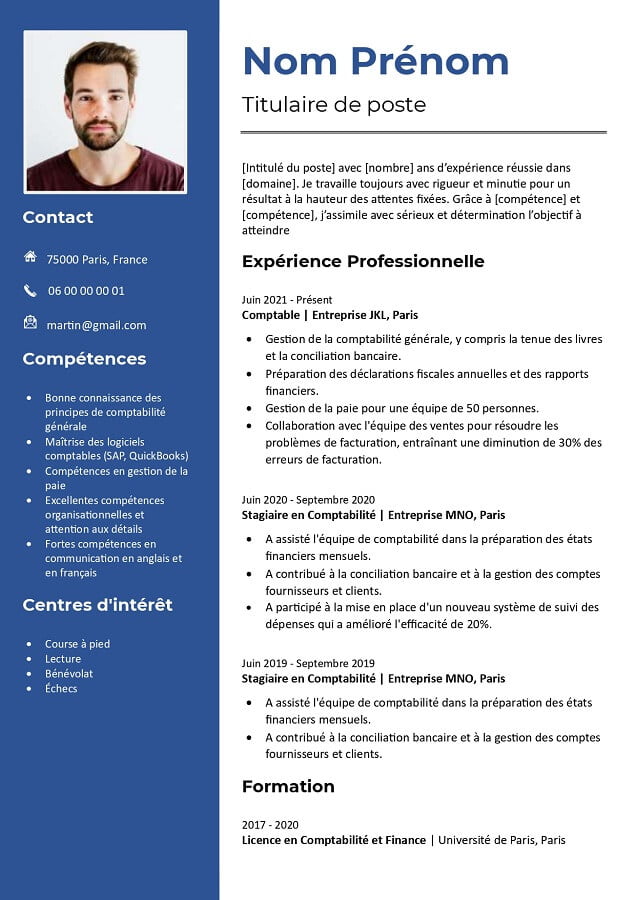 Mod le De CV Simple Sans Photo Word T l charger Gratuitement GetYourCV Mod le De CV Simple Sans Photo Word T l charger Gratuitement GetYourCV